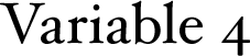 Variable 4